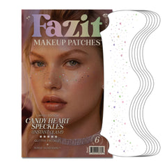 Fazit candy heart speckles patch close-up showing premium skin-friendly material.