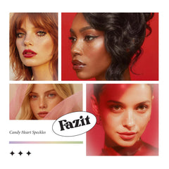 Fazit candy heart speckles patch stays waterproof through activities.