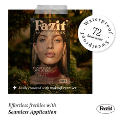 Fazit easy-application patches shown being applied for quick glam.