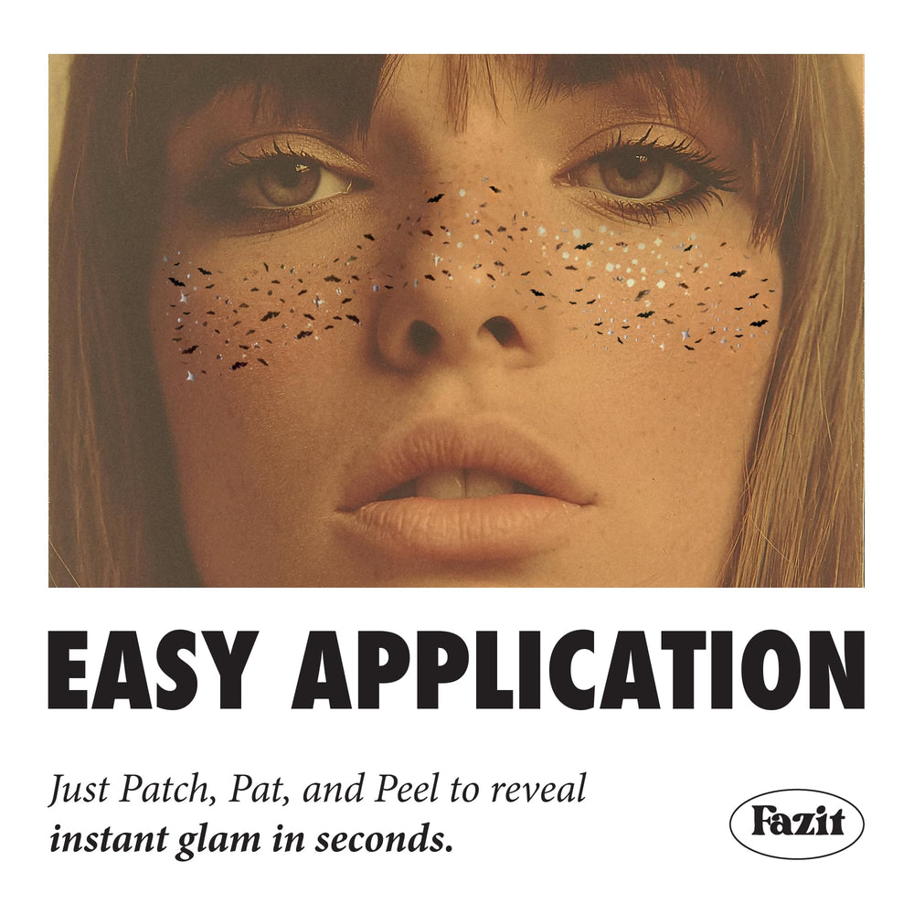 Fazit glow-up patches provide easy, painless sparkle that lasts through events.