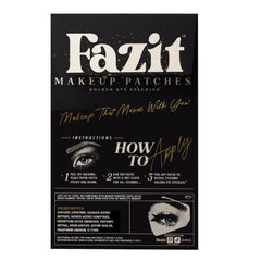 Fazit Golden Eye Speckles patch used for festival makeup