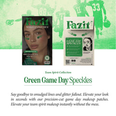 Fazit green game day speckles festival look adds playful shine