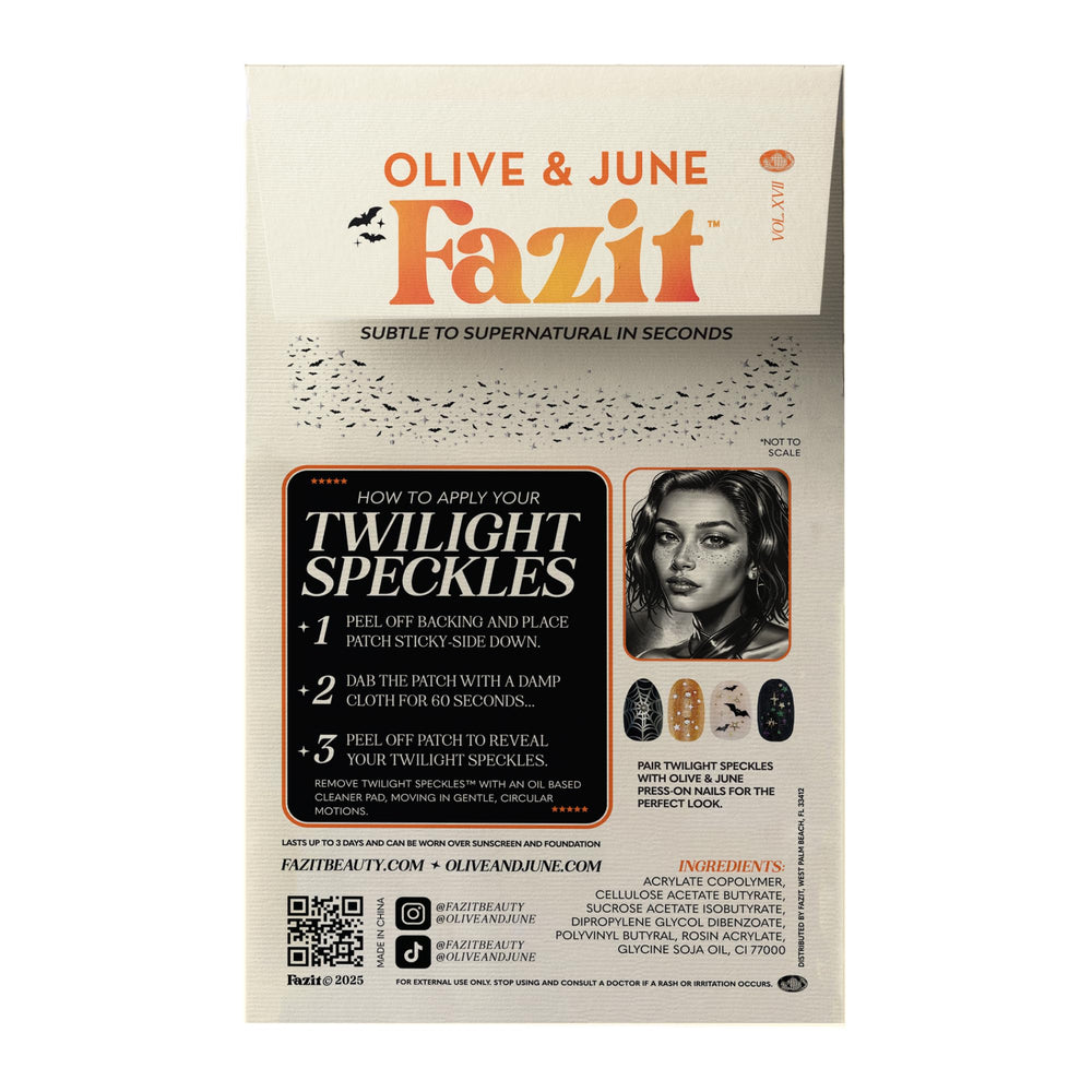 Fazit Halloween twilight glitter patches enhance costumes with glittery, eye-catching accents.