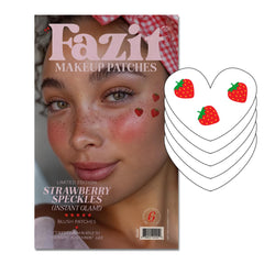 Fazit Makeup Patches strawberry speckles close-up showing radiant sparkle for the skin