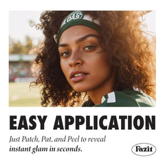 Fazit patches green speckles water-resistant adhesion on skin