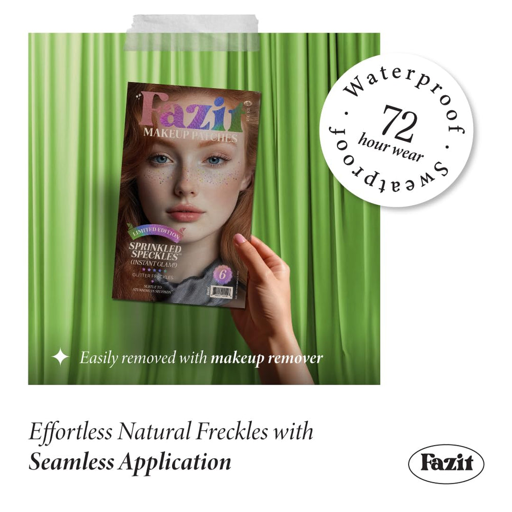 Fazit makeup patches Easy application demonstrated on skin