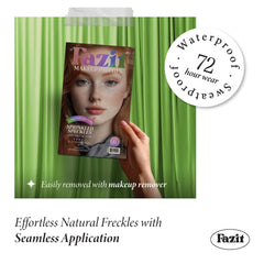 Fazit makeup patches Easy application demonstrated on skin