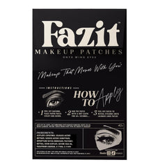 Fazit Onyx Wing Eyes patches waterproof glitter for active wear.