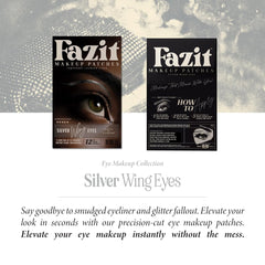 Fazit Silver Wing Eye Patches provide a playful touch for everyday or event-ready looks.