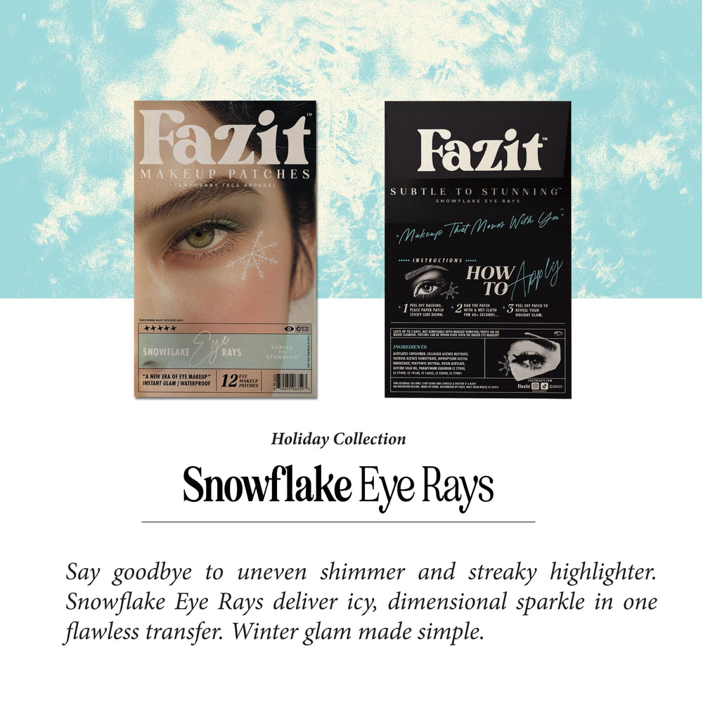 Fazit Snowflake Eye Rays glitter detail for eye-catching accents