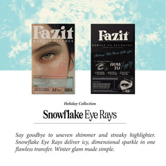 Fazit Snowflake Eye Rays glitter detail for eye-catching accents