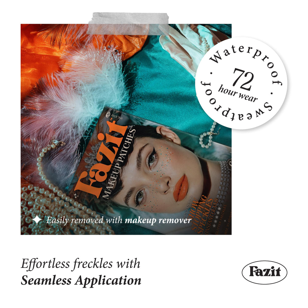 Fazit speckle patches deliver long lasting color through events and celebrations