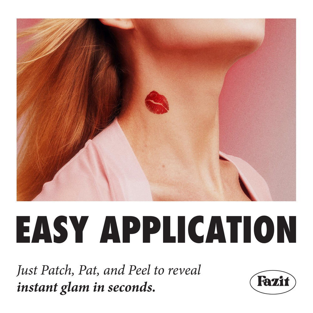 Fazit waterproof patches endure festival or beach days with bright sparkle.