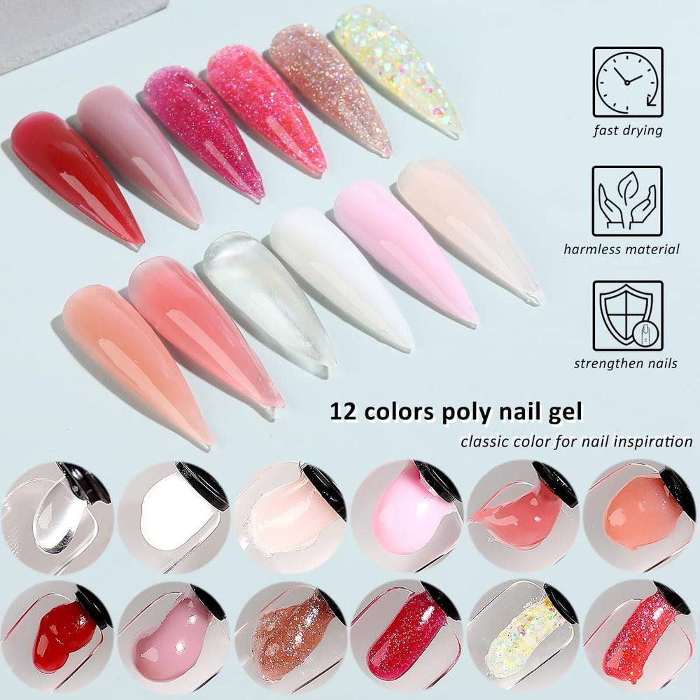 Fcozpjk dual nail forms included for even extensions