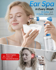 Featjoy real-time water temperature display helps monitor comfort during cleaning sessions.