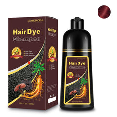 Fedulili Hair Dye Shampoo bottle showing easy press-and-apply action for quick color