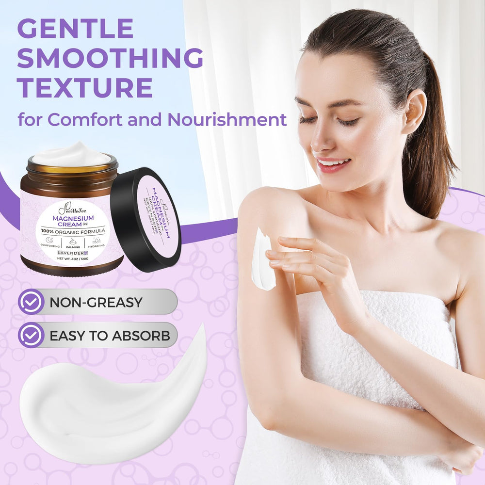 FeeMeFee Magnesium Lotion vitamin E ingredient close-up.