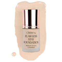 Feel Foxy Flawless Stay Foundation bottle in shade 2 delivering even tone