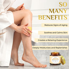 FeeMeFee Frankincense Balm application shows smooth, easily absorbed texture for daily skin care