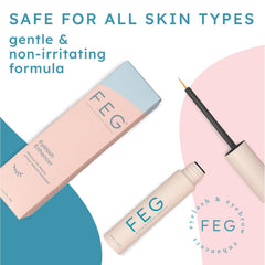 Two-pack packaging of FEG Eyelash Enhancer for convenient savings.