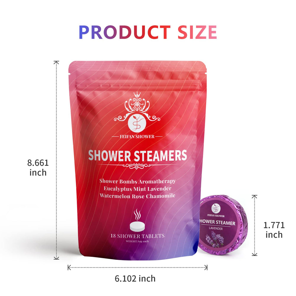 FEIFAN SHOWER in-use scene shows easy dissolve and steam release