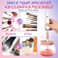 FEIMINI eight-size flexible rubber holders fit most brush sizes securely.