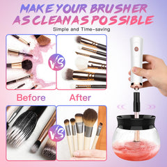 FEIMINI eight-size rubber holders fit most brushes securely.