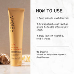 Fekkai Baby Blonde Air-Dry Creme yields subtle, natural waves after air-drying