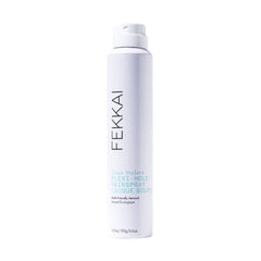 Fekkai Flexible Hold hairspray bottle showing brush-able finish and frizz control