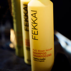 Fekkai Full Blown Volume Shampoo product shot emphasizes cleansing without buildup