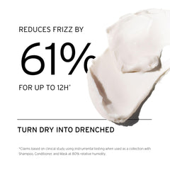 Fekkai conditioner application on hair shows lightweight moisture for curls