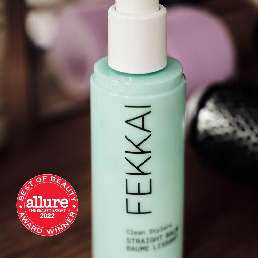 Fekkai Straight Balm application shows easy, controlled distribution for blowouts