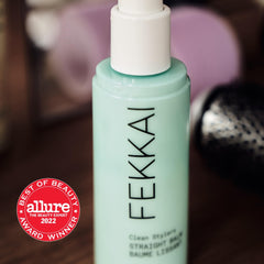 Fekkai Straight Balm application shows easy, controlled distribution for blowouts