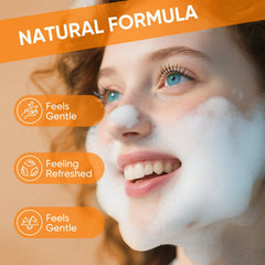 Femani turmeric face wash with brush for deep daily cleansing