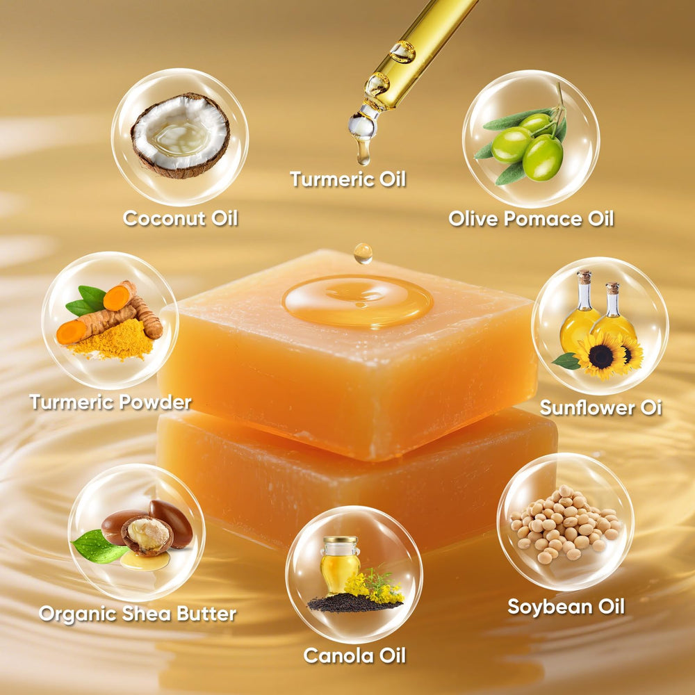 Femani turmeric foaming wash bottle for face or body cleansing