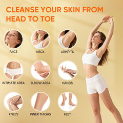 Femani turmeric cleansing pads with hygienic tweezer for easy application