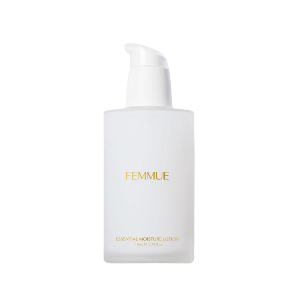 FEMMUE Essential Moisture bottle shows premium hydration for daily use