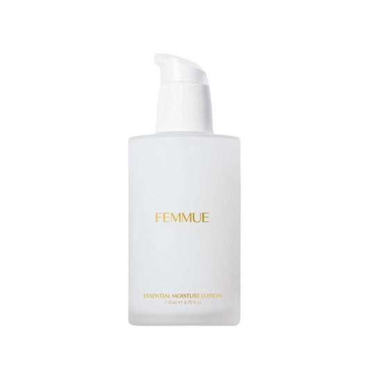 FEMMUE Essential Moisture bottle shows premium hydration for daily use