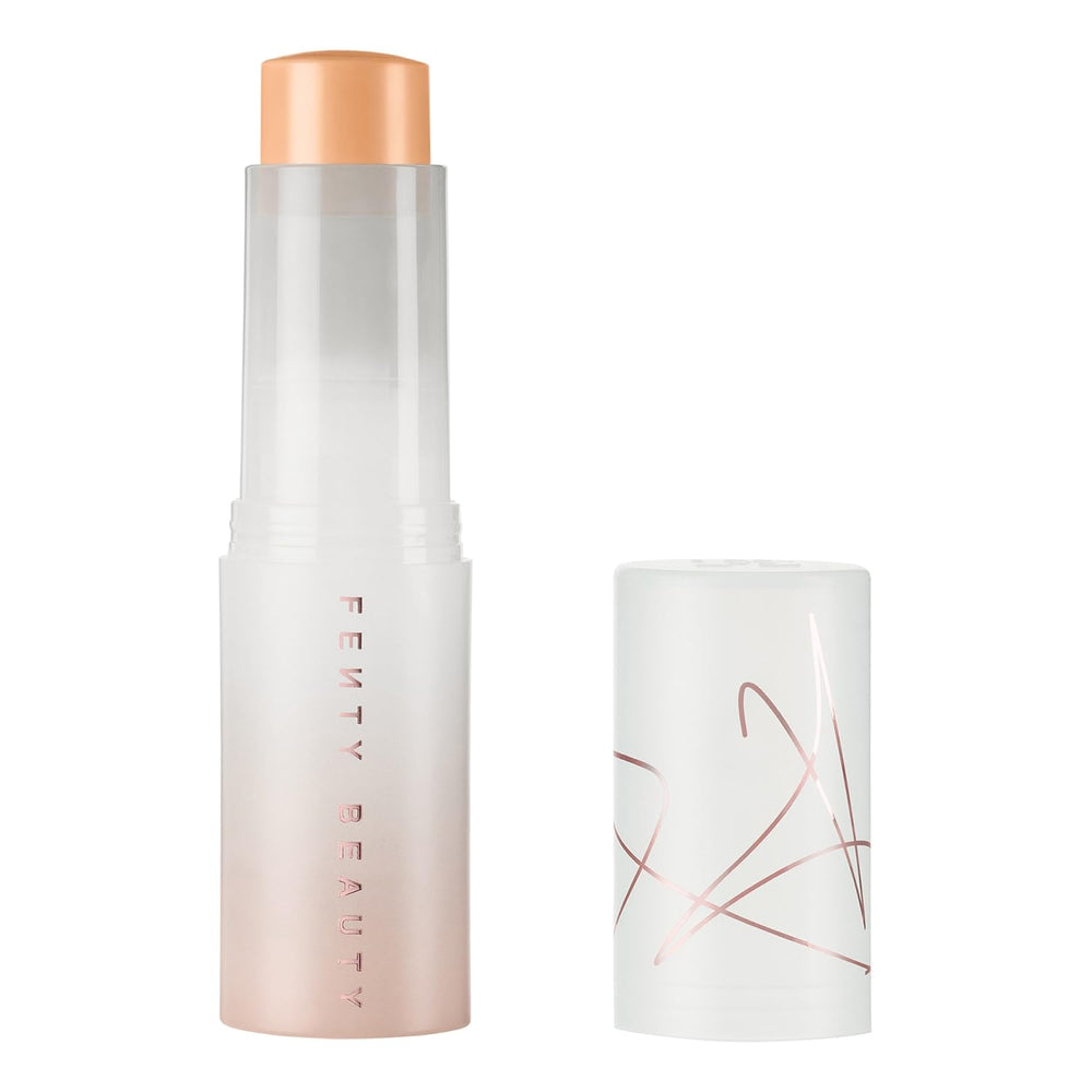 Fenty Beauty Eaze Drop Blur Stick application close-up showing natural, seamless finish