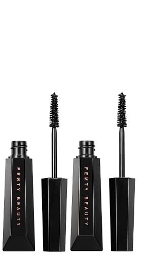 Fenty Beauty Hella Thicc Thicc mascara bottles side view showcases bold lift.