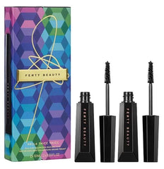 Fenty Beauty Hella Thicc Thicc mascara duo pack showing full-size tubes for dramatic volume.