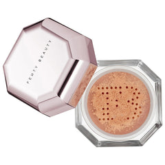 Fenty Beauty Mini Pro Filt'r Cashew powder texture for a shine-free, long-lasting finish.