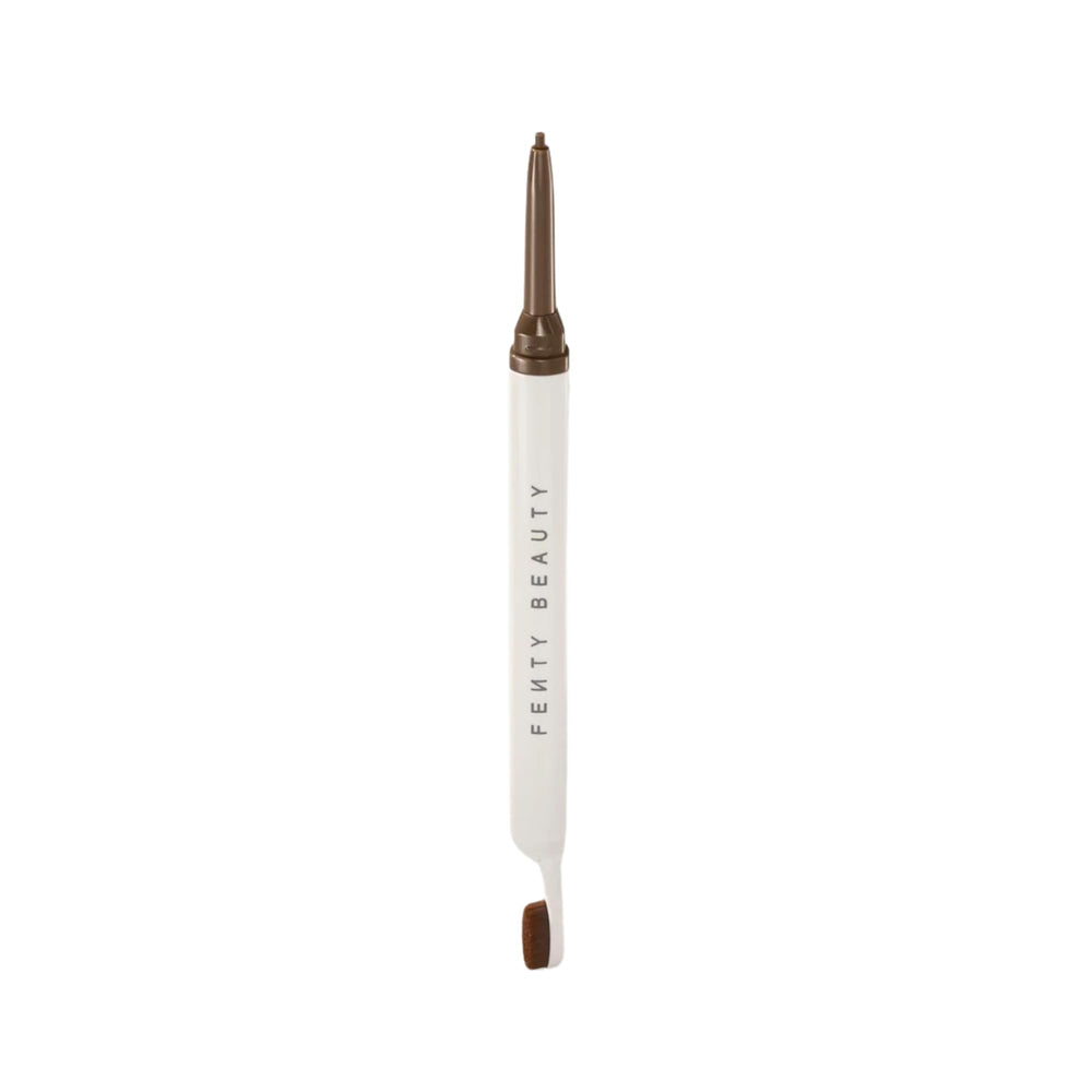 Fenty Brow MVP pencil tip close-up shows precise, hair-like strokes for definition