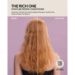 Fenty Hair The Rich One conditioner with a pump for easy detangling strokes.
