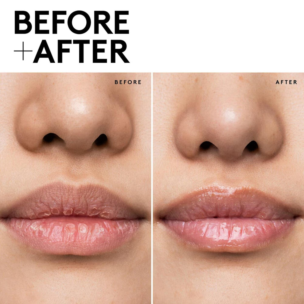 Fenty Skin Plush Puddin' lip mask texture close-up shows a rich, pudding-like consistency and hydration.