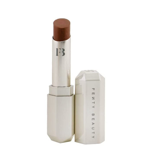 Fenty Beauty Slip Shine Bubble Rum lipstick tube with a glossy sheer finish.