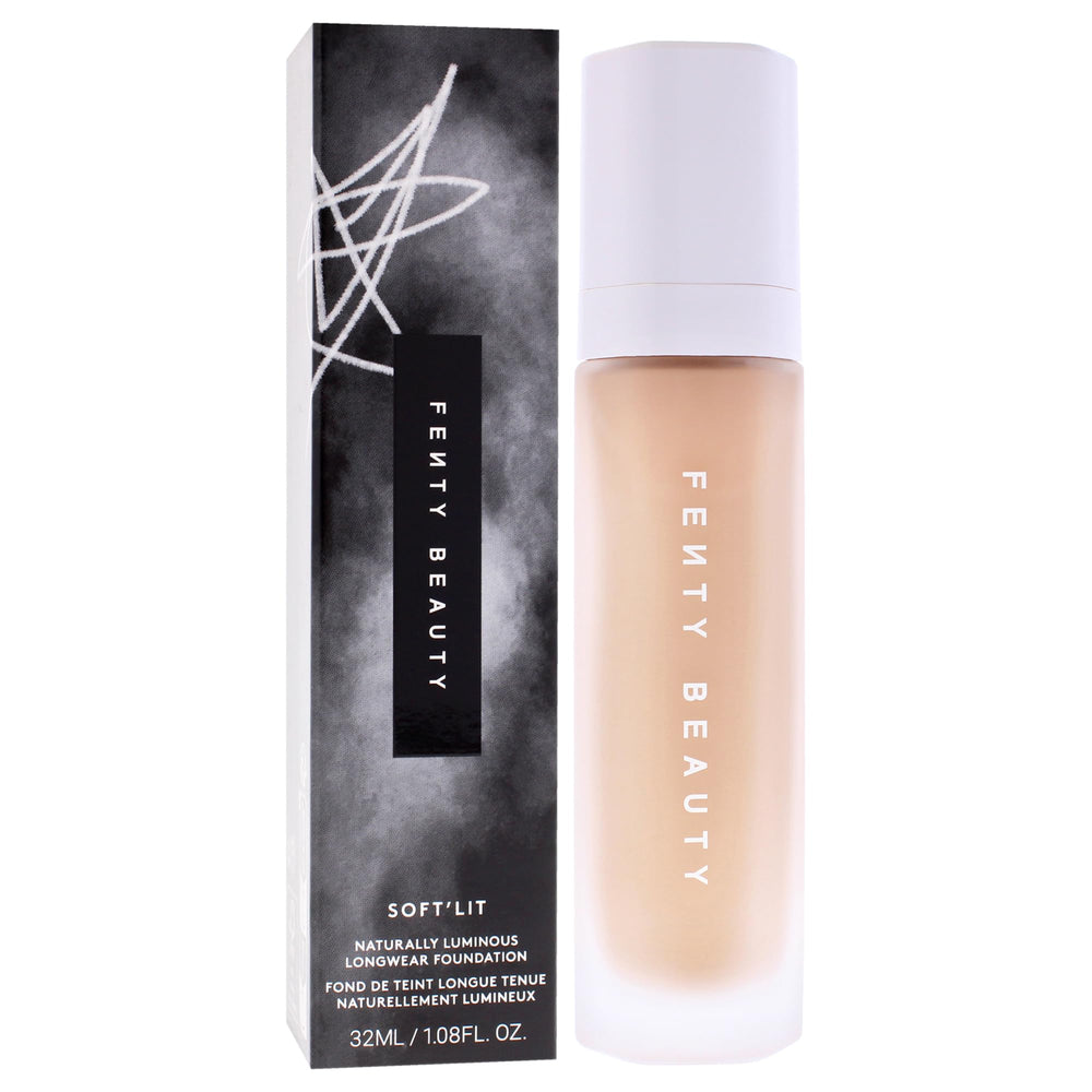 Fenty Soft Lit foundation texture closeup reveals refined skin texture.