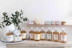 Fer à Cheval almond oil and shea butter nourish skin.