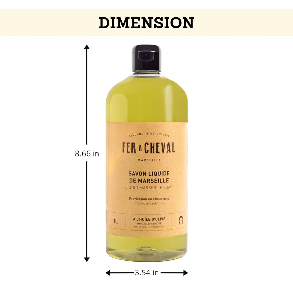 Fer à Cheval 1L refill bottle supports sustainable daily routines.