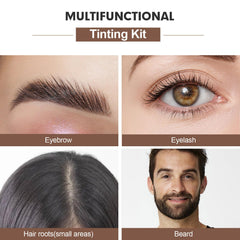 FIAHNG lash color kit finished look with fuller lashes.